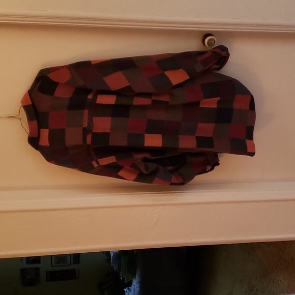 Vintage Fila Plaid Sweater Coat Size L - Picture 12 of 14